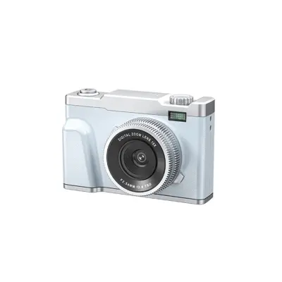 4K digitalni fotoaparat, 2.4 inch zaslon, 8X zum, TF, USB-C punjenje Blue