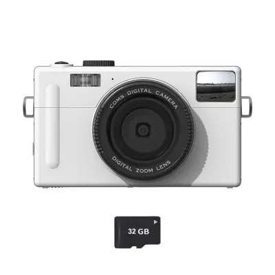 Digitalni fotoaparat 24 MP s 16x zumom i 1080p videom White