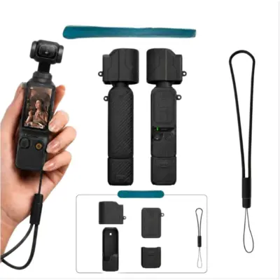 Crni silikonski set 5 kompatibilan s DJI Pocket 4, otporan na udarce Black