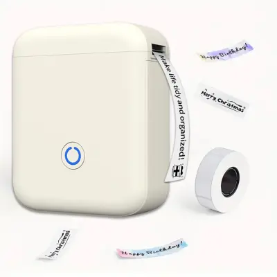 Kompaktni Bluetooth termalni pisač naljepnica s USB Type-C, 203 dpi White