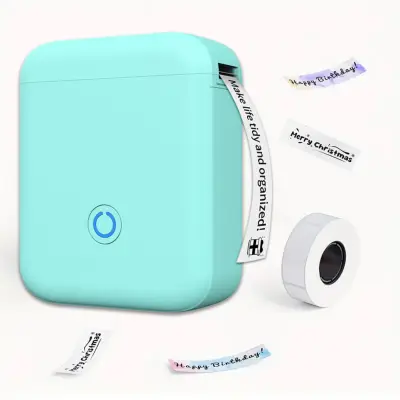 Kompaktni Bluetooth termalni pisač naljepnica s USB Type-C, 203 dpi Blue