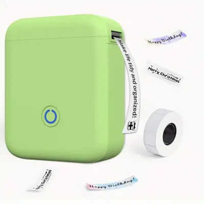 Kompaktni Bluetooth termalni pisač naljepnica s USB Type-C, 203 dpi LightGreen