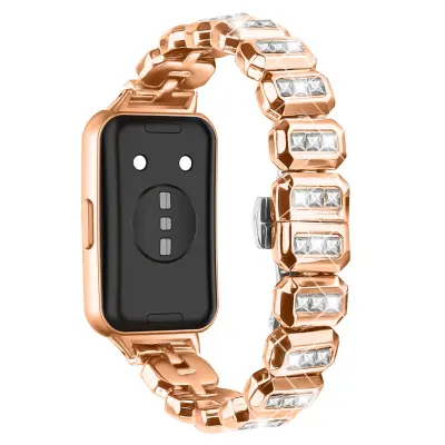 Zamjenski dio – Huawei Band 11/11 Pro metalna narukvica s cirkonima PinkGold