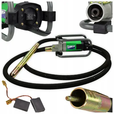 Električni vibrator od 2000 W, 6 m, igličasti vibrator za beton fi 48 mm