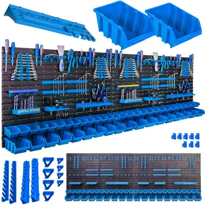 Modularni zidni organizator za alat od 140 dijelova, PVC 2304 x 780 mm