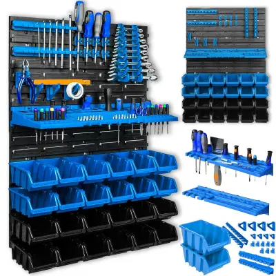 Modularni zidni organizator za alat od 47 dijelova, PVC 576 x 780 mm