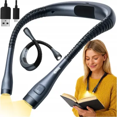 Podesiva LED USB lampa za čitanje oko vrata