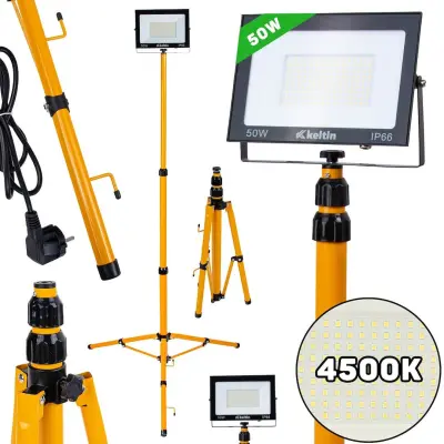 50W SMD LED građevinski reflektor na tronošcu 4500K