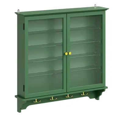 Ormarić Vrata Spremanje Boja Tamno Zelena 68x13.5x68.5cm FSB114-E-SY