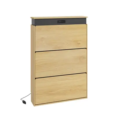 Ormarić Cipele Vrata Boja Drvo 78x19x115.4cm FSR226-E-N