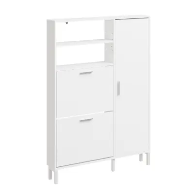 Ormarić Cipele Spremanje Boja Bijela 83x14x117.5cm FSR230-W