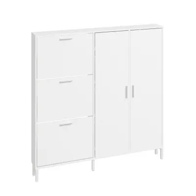 Ormarić Cipele Spremanje Boja Bijela 115.5x14.5x117cm FSR231-W