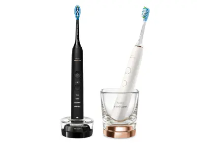 Vraćeni artikl - Četkica za zube Philips Sonicare HX9914/57 DiamondClean, DUO Rose gold & Black