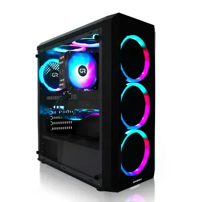 Greed® MK2 - Gaming PC / stolno računalo - Intel i7 12700F + RX 9060 XT 8GB - 4.9 GHZ - 16GB DDR4 - 1TB SSD - WLAN - Win11 Pro