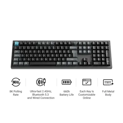 Tipkovnica Keychron Q6U-M1-UKQ6 Ultra 8K Wireless Hot-swappable RGB