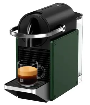 Otvorena ambalaža - Aparat za kavu Nespresso PIXIE Dark Green C62-EUGRNE-S