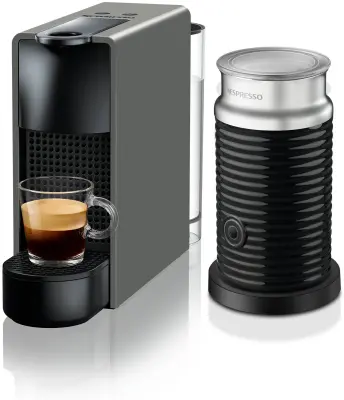 Otvorena ambalaža - Aparat za kavu Nespresso ESSENZA MINI Grey & Aeroccino