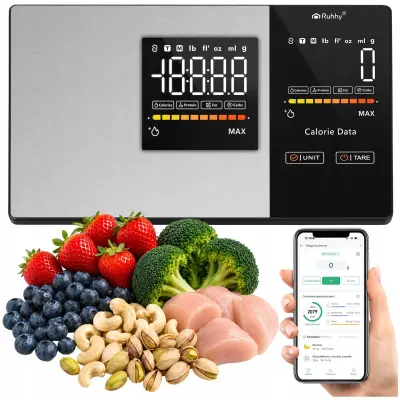 Pametna digitalna kuhinjska vaga 5000-1g LCD bluetooth