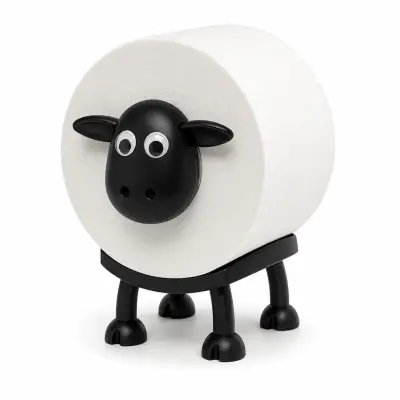 Držač za role toaletnog papira u obliku ovce, bez bušenja, ABS, 16 × 9,5 × 8,5 cm | ROLLSHEEP