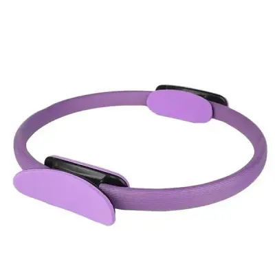 Pilates prsten za vježbanje, jača mišiće ruku, prsa i bedara, sklopivi, 38 cm, lagan 290 g, ručke od NBR pjene | FITSTRA