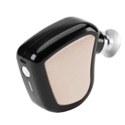 Mini masažni pištolj s 4 razine i silikonskim glavama Beige