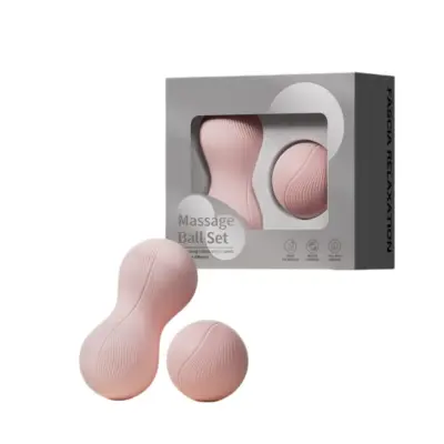 Set težinskih kikiriki masažnih kugli za duboku fascijalnu relaksaciju Pink