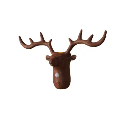 Antler punjiva zidna lampa s PIR senzorom i magnetskim nosačem Wood color