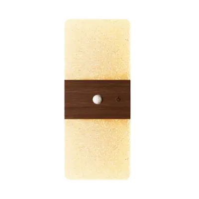 Pravokutno punjivo LED zidno svjetlo s pokretnim senzorom, 1200mAh Wood color