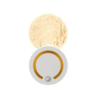 Punjiva zidna svjetiljka oblika brežuljka sa senzorom pokreta White