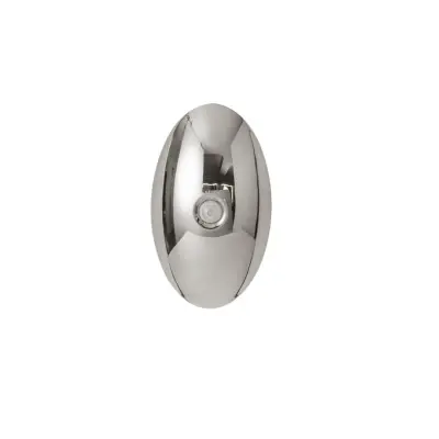 Ovalna punjiva zidna lampa s pokretnim senzorom, 1200mAh Silver