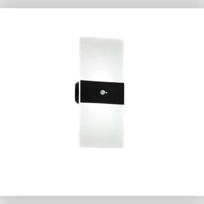 Punjiva zidna svjetiljka 3 W sa senzorom pokreta i USB-om Black