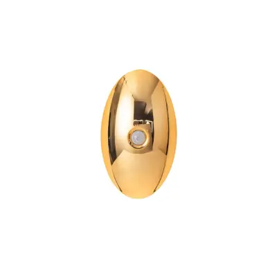 Ovalna punjiva zidna lampa s pokretnim senzorom, 1200mAh Gold
