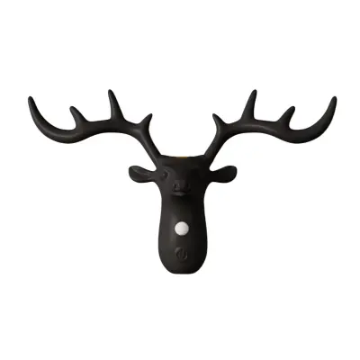 Antler punjiva zidna lampa s PIR senzorom i magnetskim nosačem Black
