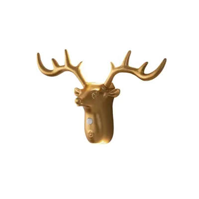 Antler punjiva zidna lampa s PIR senzorom i magnetskim nosačem Gold
