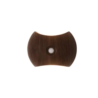 Zaobljena zidna svjetiljka sa senzorom, 1200mAh, magnetska, 3 boje Wood color