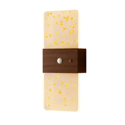 Zlatni akrilni punjivi zidni senzor svjetla, troboja, 1200mAh Wood color