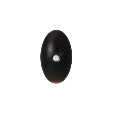 Ovalna punjiva zidna lampa s pokretnim senzorom, 1200mAh Black