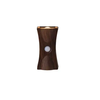 Ambijentalna pješčana zidna svjetiljka s pokretnim senzorom, punjiva Wood color