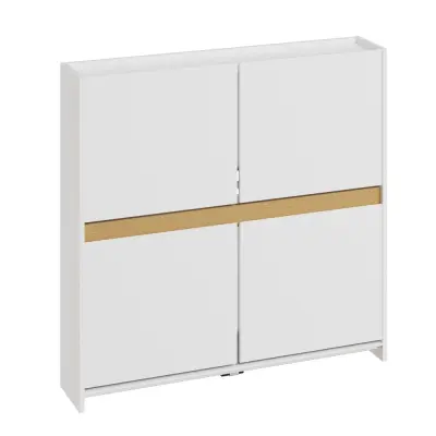 Ormarić Cipele Vrata Boja Bijela 103x19x99.5cm FSR225-E-W