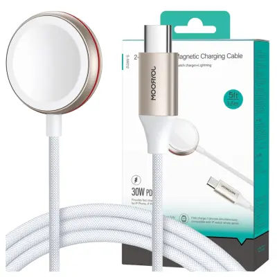 Joyroom S-IW011 magnetski USB-C punjač za Apple Watch 5W 1,2 m bijeli