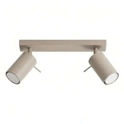 Stropna lampa RING 2 sivo-smeđa