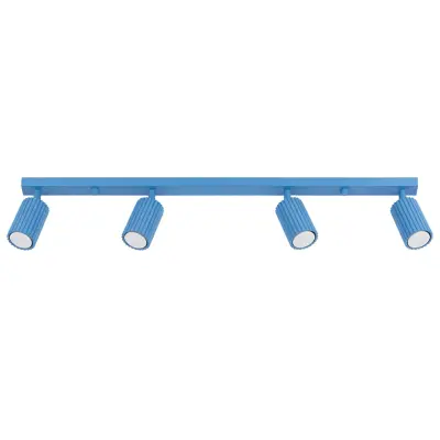 Stropna lampa KARBON 4L azurna