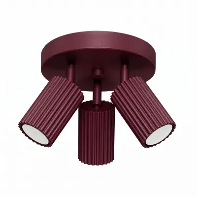 Stropna lampa KARBON 3P bordo