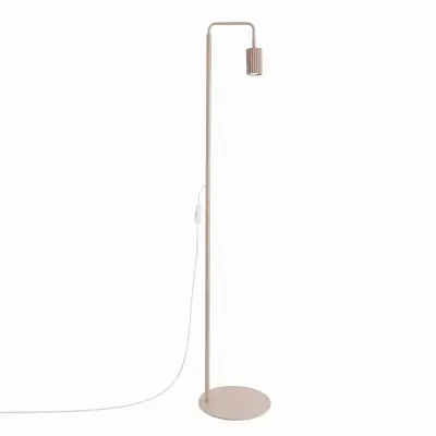 Podna lampa KARBON 1 sivo-smeđa