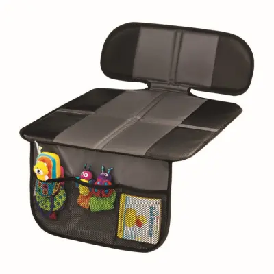 Zaštita za autosjedalo s džepom za pohranu, Oxford+PVC, 48cm x 86cm Gray