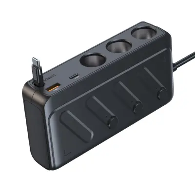 Auto punjač 12-24V s Dual USB, USB-C PD 30W i digitalnim zaslonom