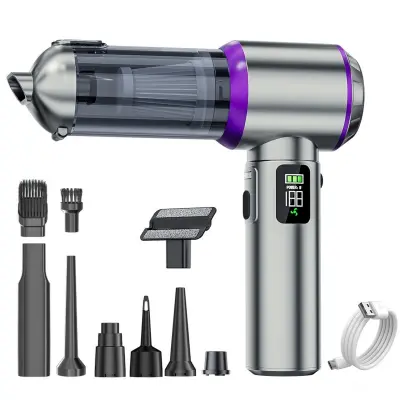Ručni automobilski usisavač 100 W, 16000 Pa, 3x2000 mAh Silver