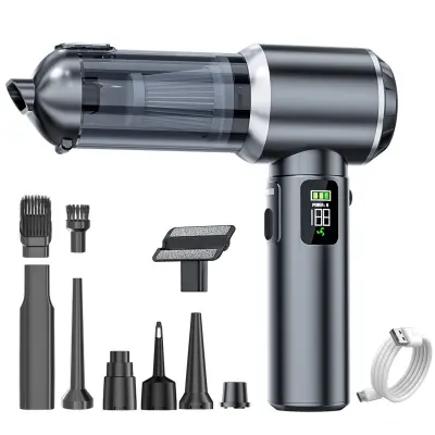 Ručni automobilski usisavač 100 W, 16000 Pa, 3x2000 mAh Gray