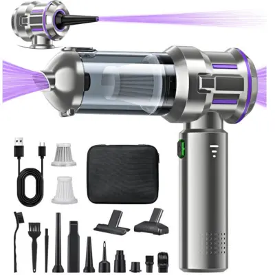Ručni usisavač za automobil 16000PA, 100W, USB punjenje Purple