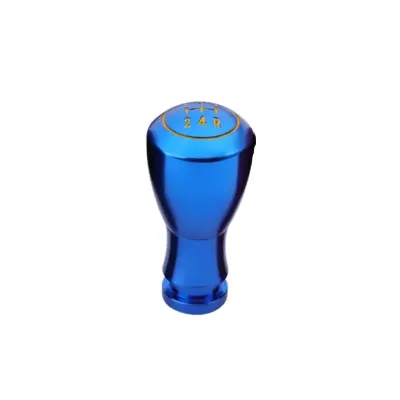 Ergonomska ručica mjenjača od cink legure, gravirana, brušeni finiš Blue